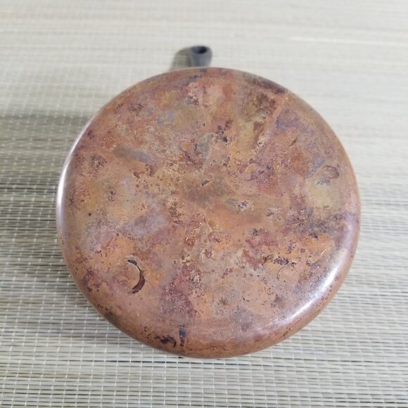 Vintage 4.5" Copper Saucepan Chef Cooking Pot Iron Handle Tin Lined Hand Rivets - Picture 7 of 13